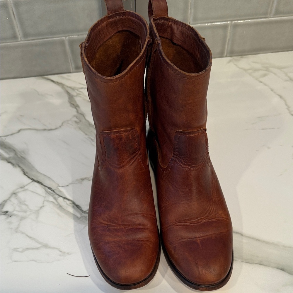 Frye Brown Leather Women’s Ankle Boots